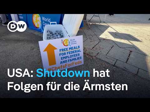 Shutdown in den USA: Kein Geld mehr für Lebensmittelhilfen | DW Nachrichten
