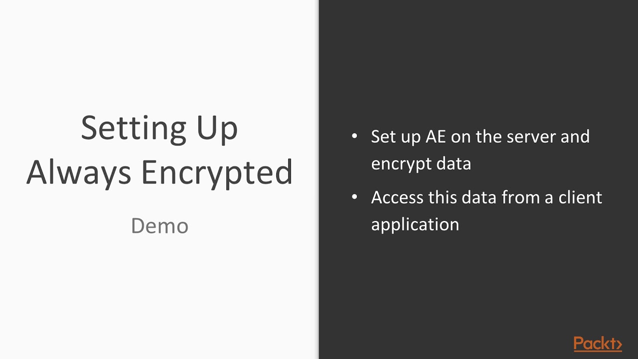 03 Always Encrypted: Secure Data Protection