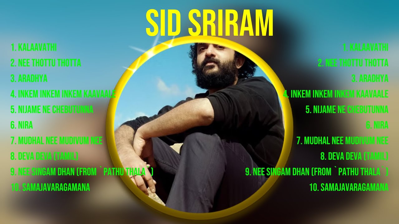 Sid Sriram ~ Grandes Sucessos, especial Anos 80s Grandes Sucessos