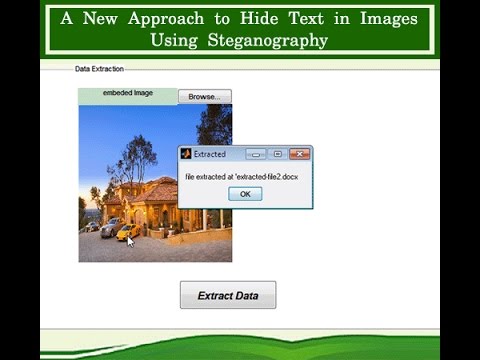 Hide Text in Images Using Steganography Matlab Project