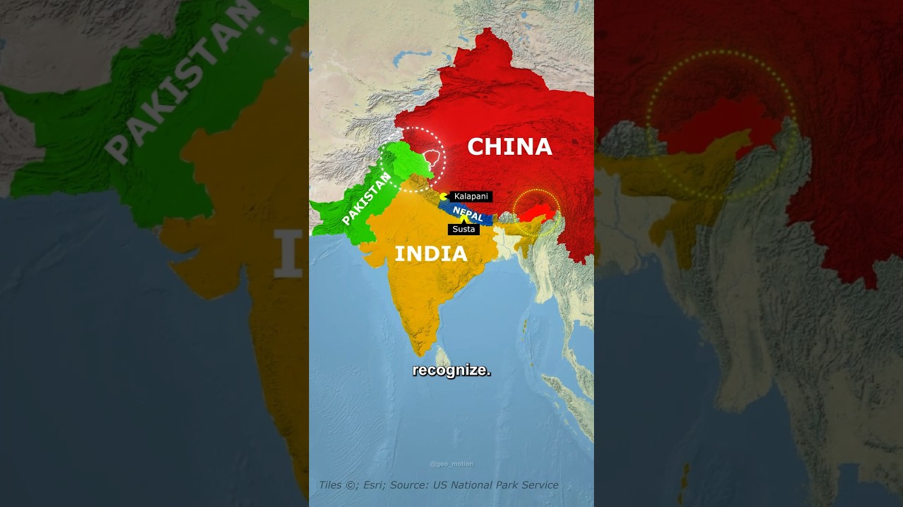 India’s Map: Different Views by Pakistan, China & Nepal 🗺️