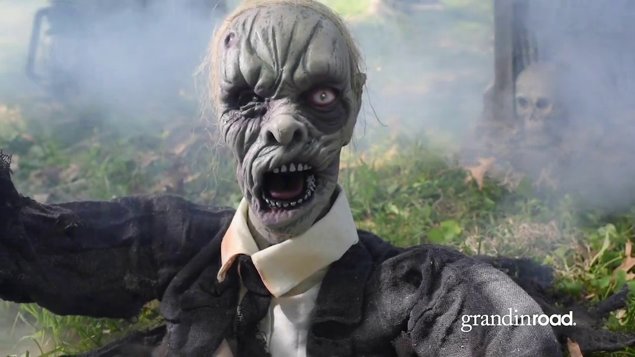 Larry the Zombie Animated Halloween Prop 🎃