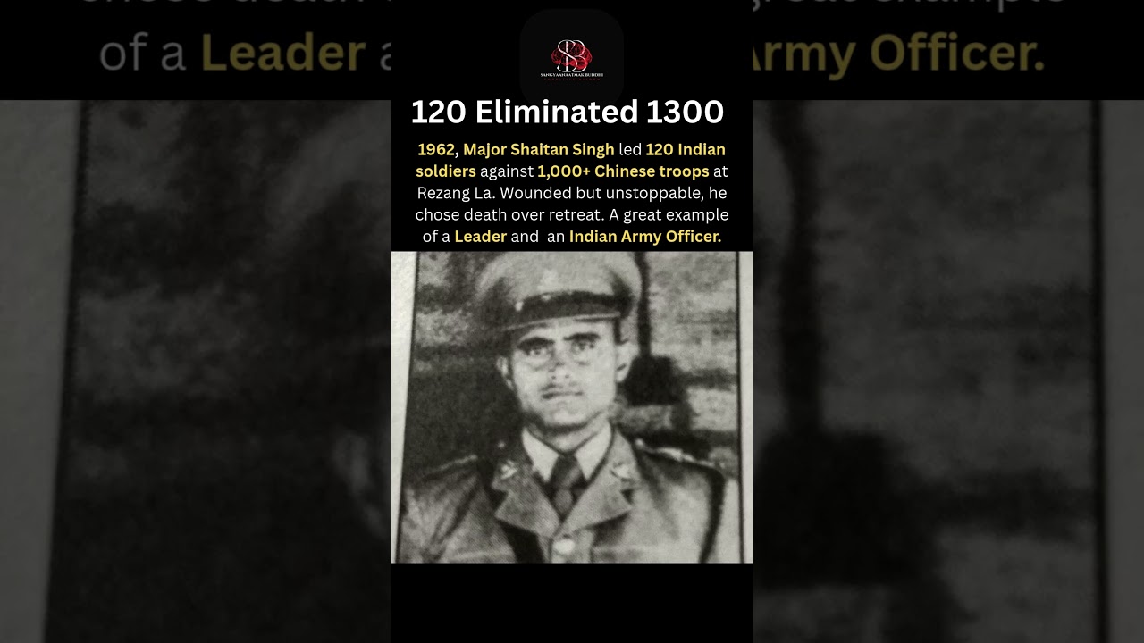Rezang La Battle & Major Shaitan Singh Bhati 🇮🇳