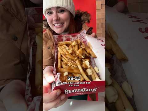 Everything I ate my first day in Canada! #foodie #shorts #eating #canada #poutine  #canadian
