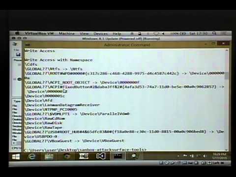 ShmooCon 2015 - Windows Sandbox Paradox
