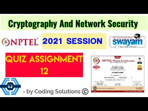Cryptography And Network Security | Week 12 Answers 2021 | NPTEL ||