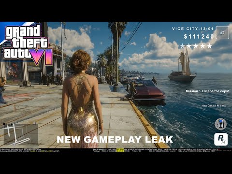 GTA 6 New Gameplay Leak EPIC VICE YACHT - Cop Chases!