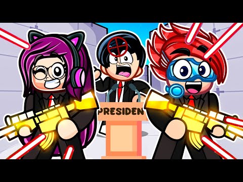 Protege al PRESIDENTE en ROBLOX RIVALS con mi FAMILIA | Karim Juega