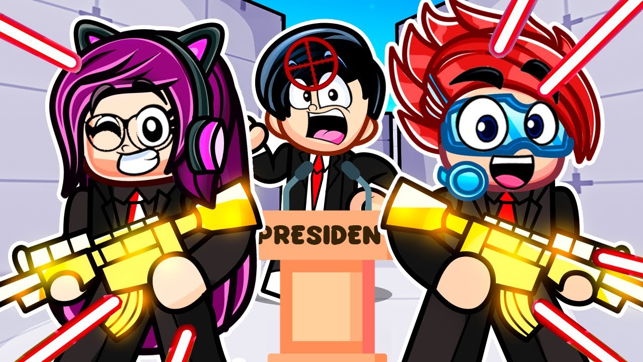 ¡Protege al PRESIDENTE en Roblox Rivals con mi FAMILIA! 🔫 | Karim Juega