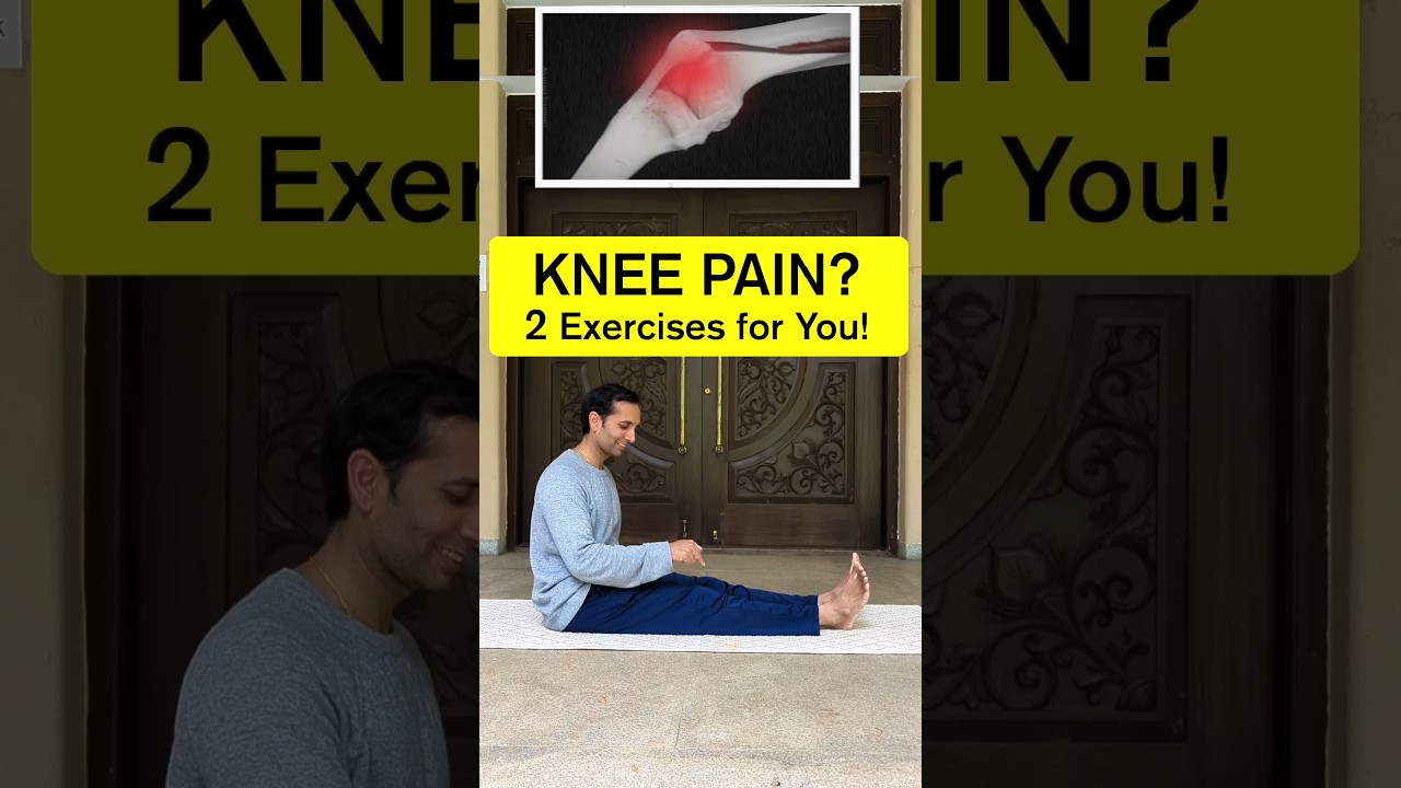 Knee Pain Relief Naturally | 2 Easy Exercises for Stronger Knees | Reduce Knee Pain & Stiffness