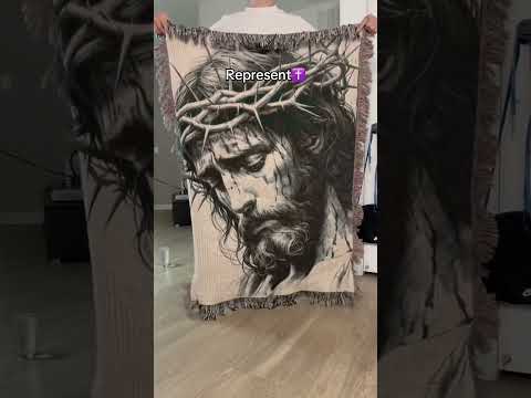 Did I cook Christian’s?🙏✝️#jesus #christian #jesusblanket #jesusart #faithbased