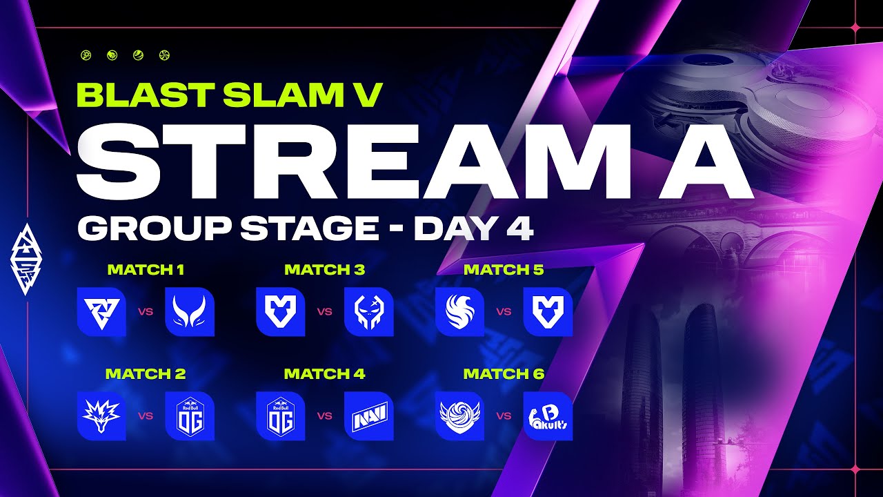 BLAST Slam V Group Stage Day 4: Dota 2 LIVE 🎮