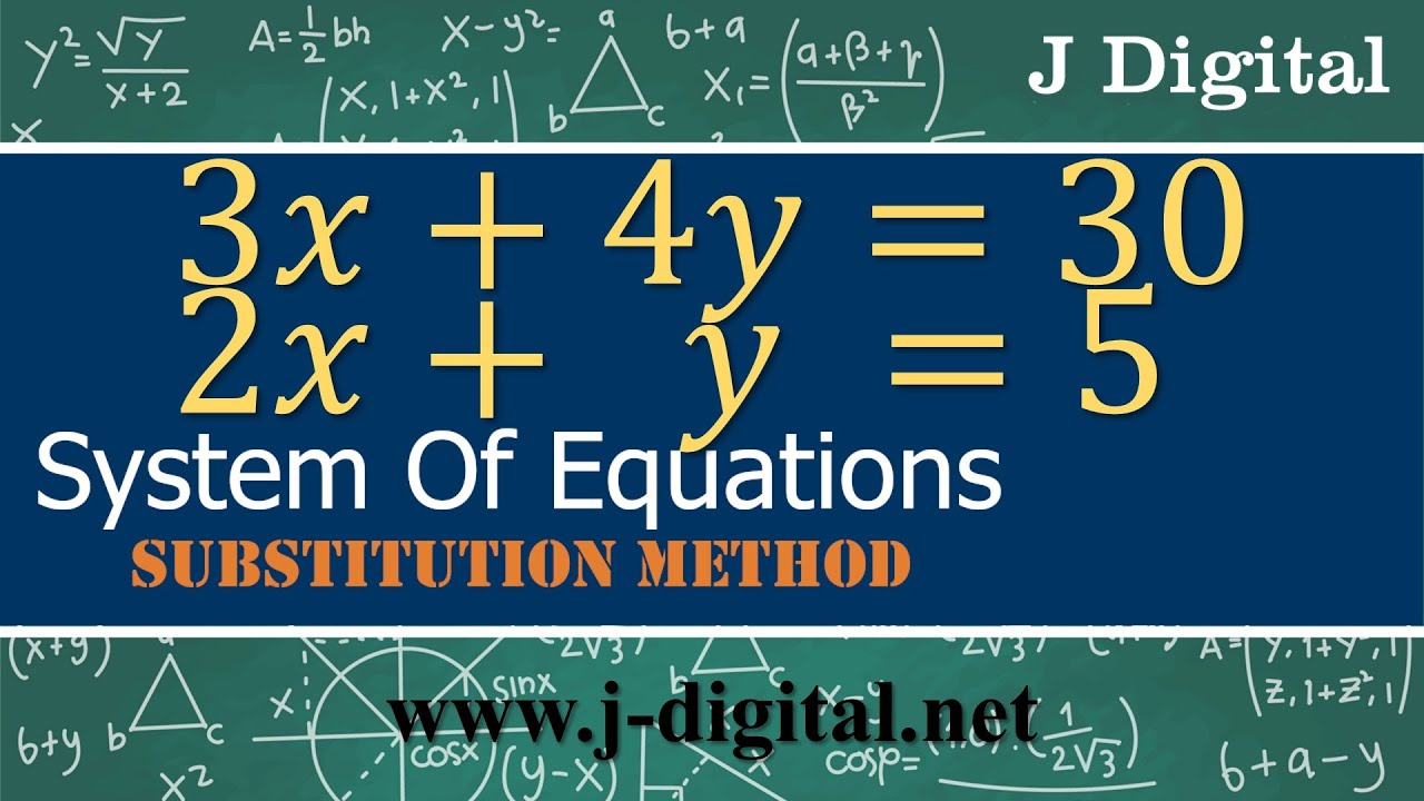 Solve Systems of Equations Using Substitution 🔄