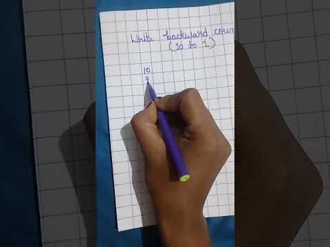 WRITE backward counting