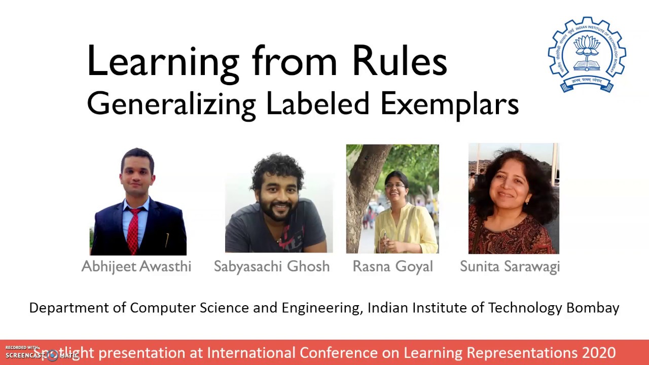 Learning from Rules Generalizing Labeled Exemplars (Spotlight at ICLR 2020)