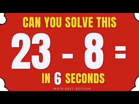 Math Speed Test! - Quiz Subtraction 2 (Double) Digit Number : Level Easy #1