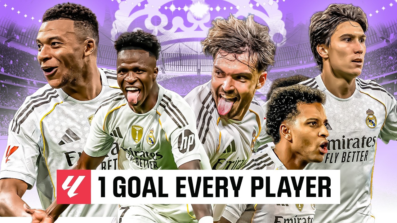 UN GOLAZO de CADA JUGADOR del REAL MADRID | LALIGA 2025/26