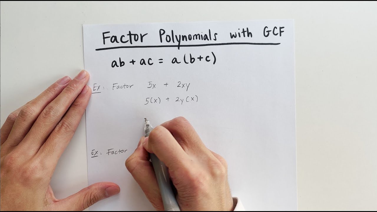 Factoring Polynomials with GCF Method 📘