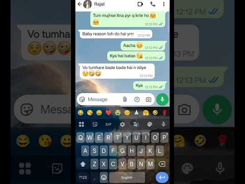 😱Ye kya bol diya😂|| GF BF Funny Chat😘 Share your love💕#love#funny #song#whatsapp #chat#relatonship