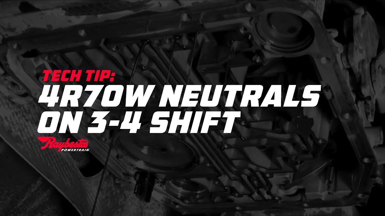 TechTip: Fix 4R70W Neutral Issues on 3-4 Shift