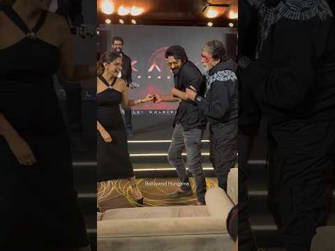 HILARIOUS MOMENT between #prabhas #deepikapadukone #amitabhbachchan at #kalki2898ad event #shorts