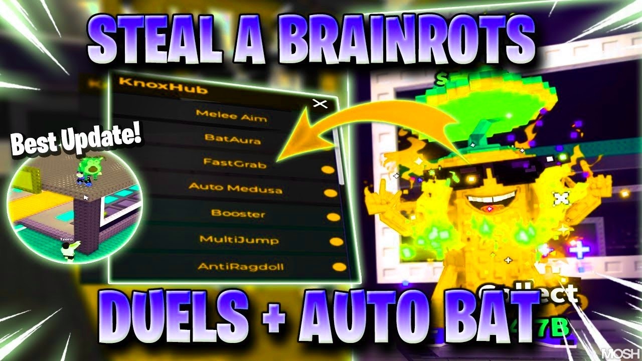 Brainrot Script & Duel Update: Bat Aura, Medusa, Aim โก