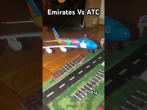 Emirates Vs ATC #aviation #modelairport #modelairplane #emirates #airplane #airport #planespotting
