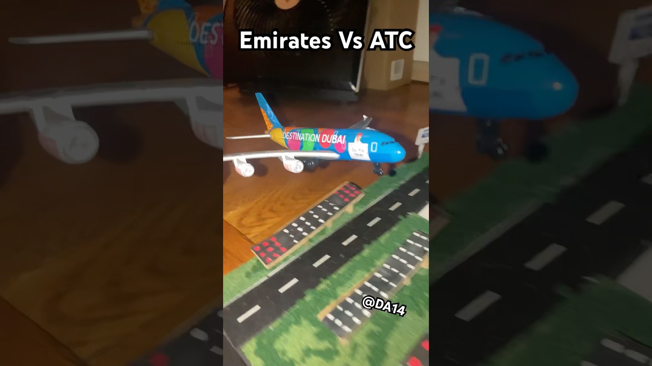 Emirates vs ATC: Epic Airport Model Plane Showdown ✈️