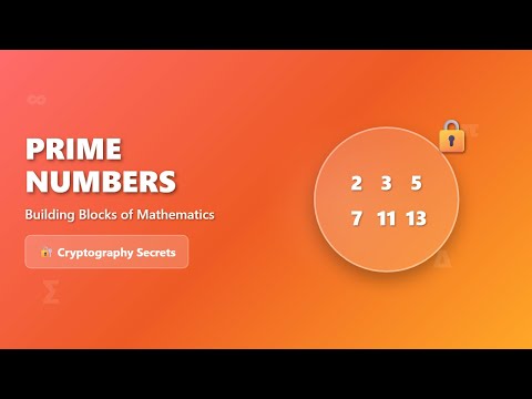 Prime Numbers Explained: The Building Blocks of Math & Cryptography 🔐