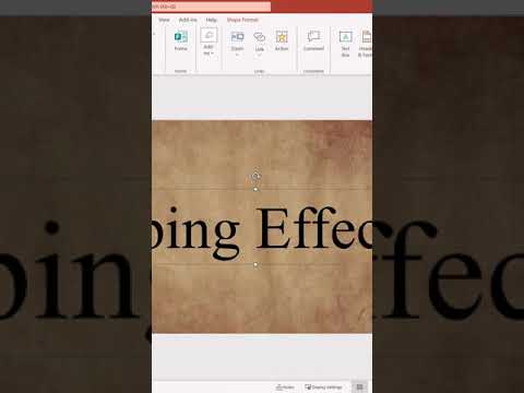 PowerPoint Typing Text Animation Effect βοΈ
