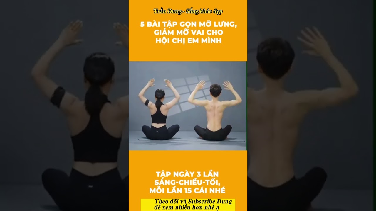 Bài Tập Giảm Mỡ Lưng & Vai Hiệu Quả Cùng Trần Dung 💪