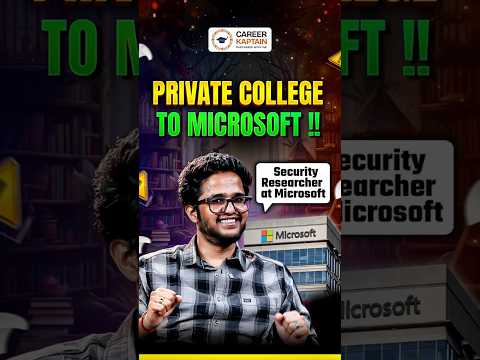 Private College to Microsoft | How to Get a Job in Microsoft !! #shorts #microsoft