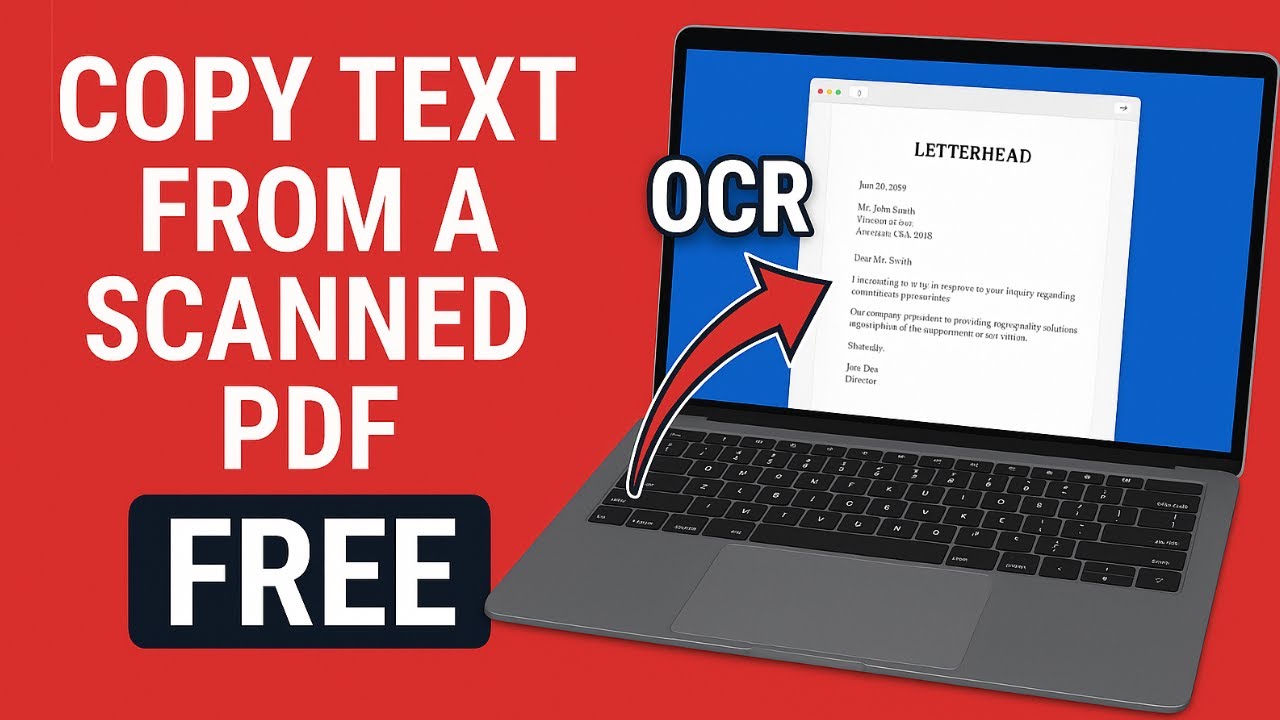 Free OCR Tool to Copy & Search Scanned PDFs π