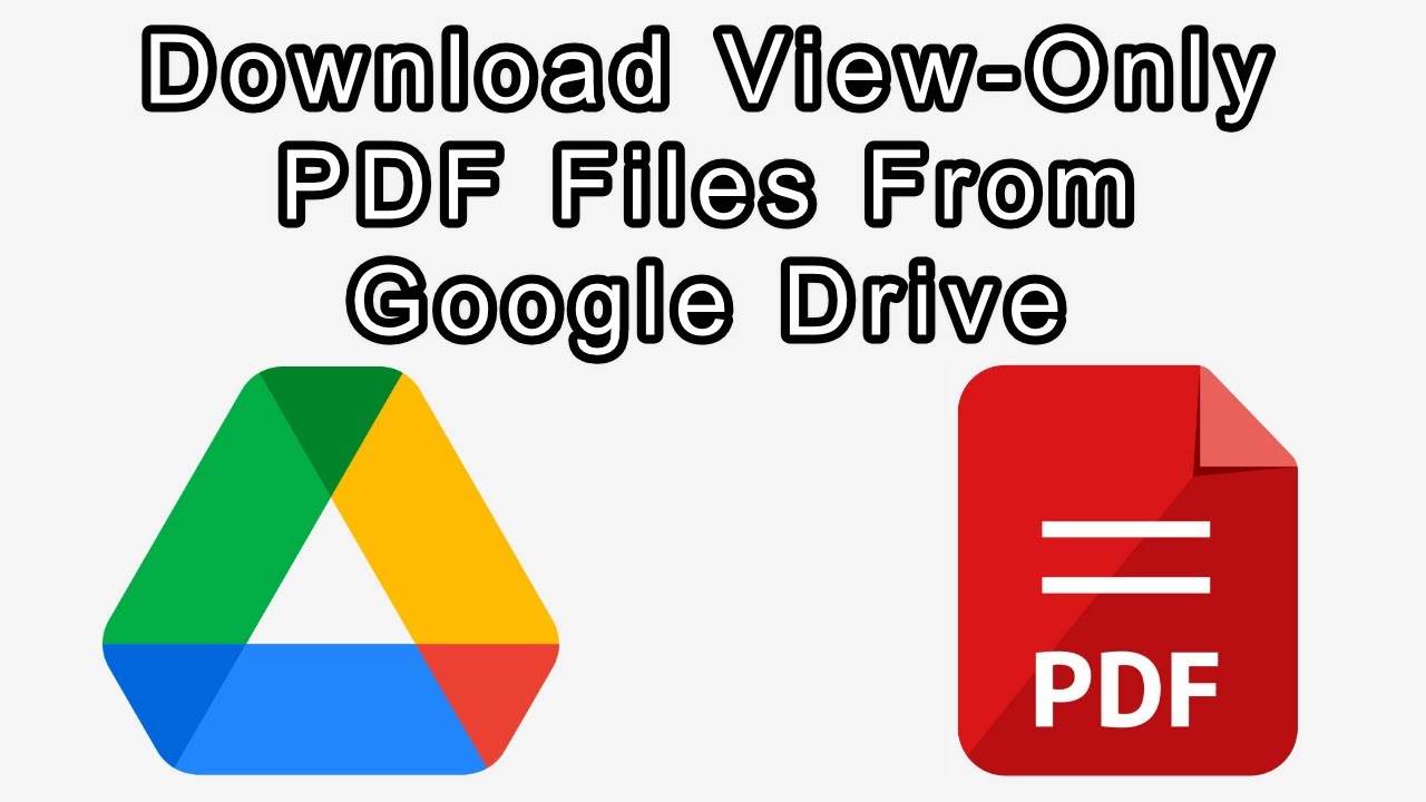 Download View-Only PDFs from Google Drive π₯