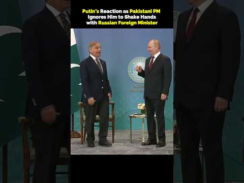 Putin’s Reaction as Pakistani PM Ignored Him to Shake Hands with Lavrov During SCO Summit 2024