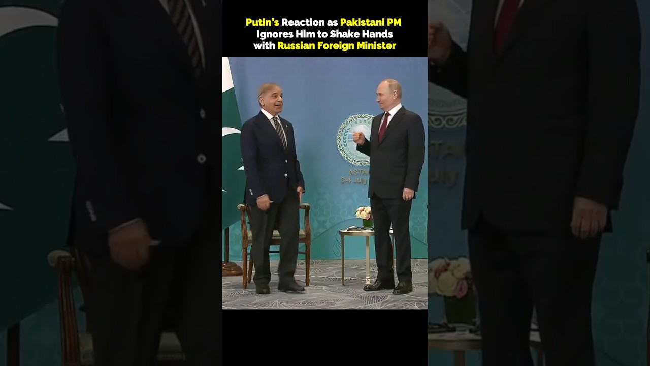 Putin’s Surprise Reaction as Pakistani PM Bypasses Him to Greet Lavrov at SCO Summit 🇰🇿