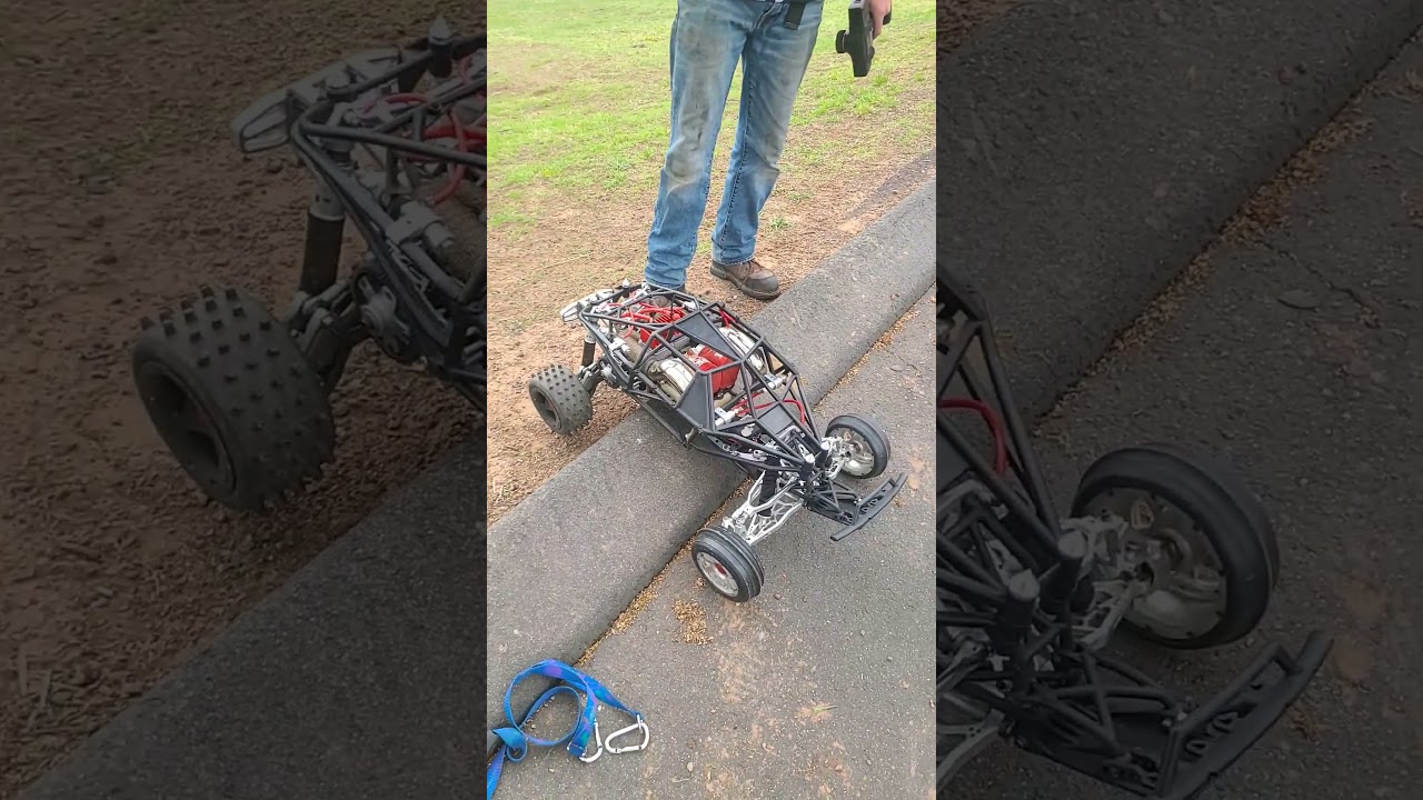 Unleash the Power of GAS! Baja HPI Monster RC Car in Action 🚗💨