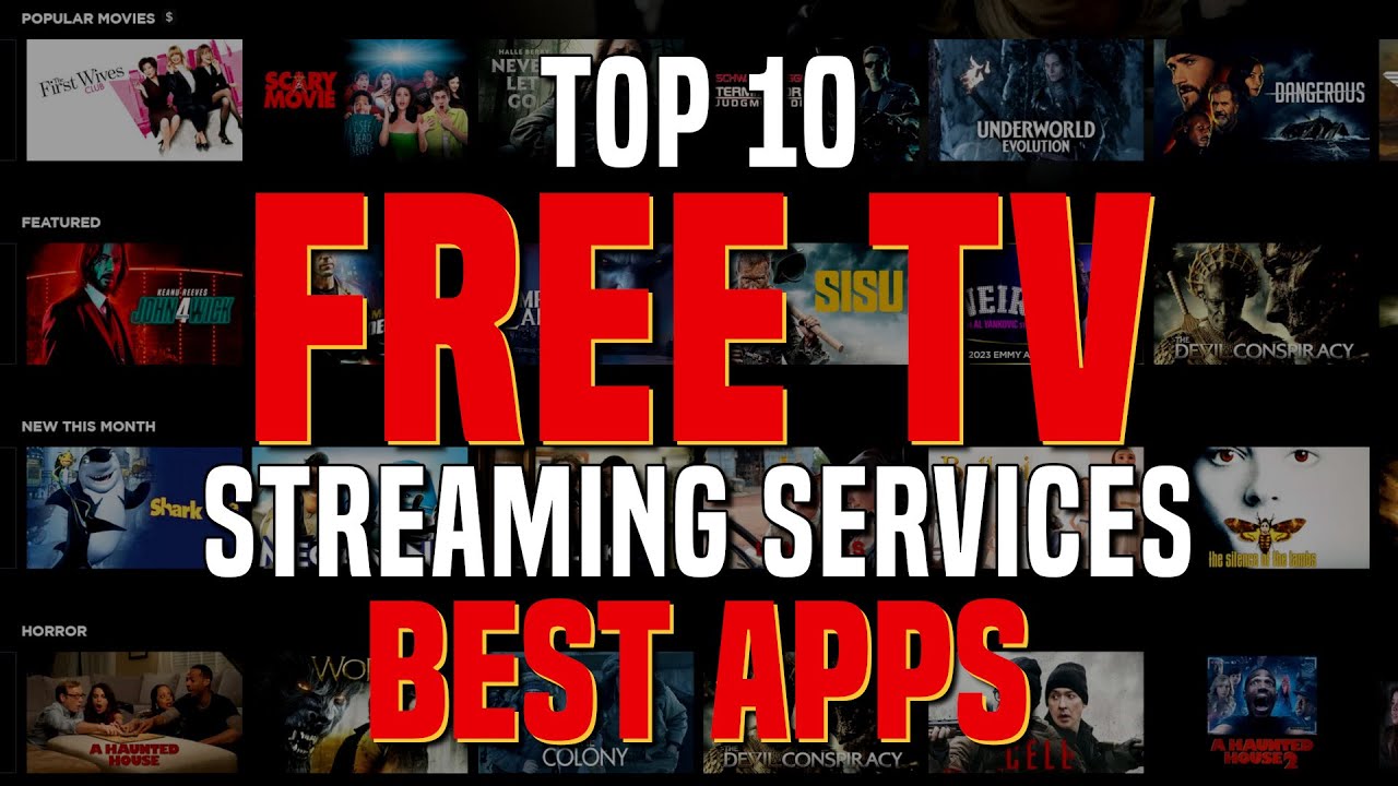 Top 10 FREE TV Streaming Services (Best Apps)