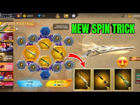 Free Fire M1887 Ring Event Spin Trick 🤩