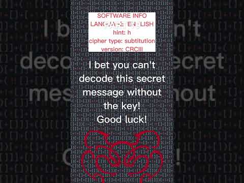 Secret code #19 #cryptanalysis #cryptography #secretcode #shorts