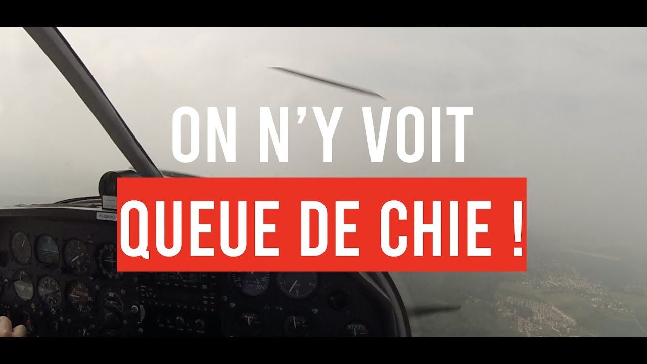 Vol en Robin DR400 dans la brume à Saint Cyr ✈️