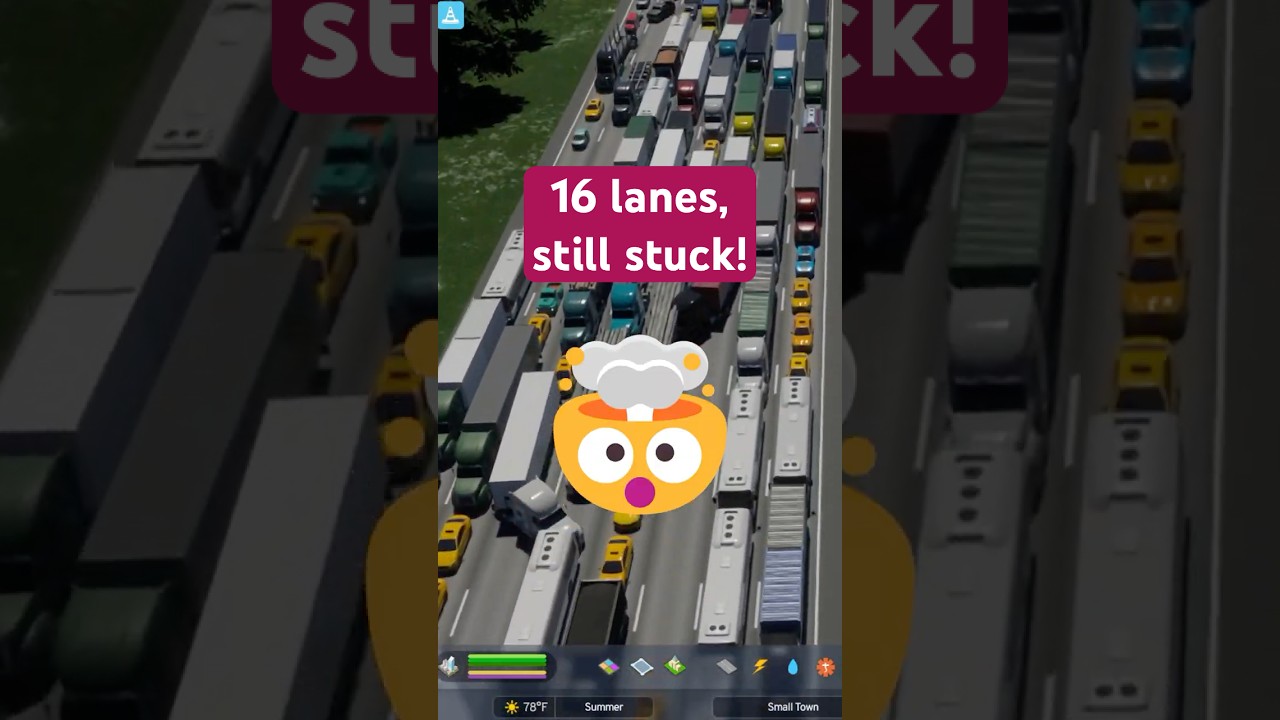 16-Lane Highway Fails to End Traffic Jams 🚧
