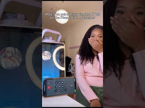 I put a thirsty female AI Bot on the Phone with a Scammer #characterai #ai #prank #prankcall