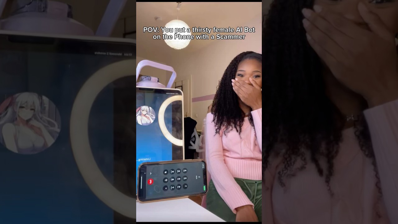 Thirsty Female AI Bot Prank on Phone 📱