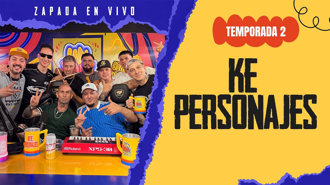 KE PERSONAJES / Zapada EN VIVO en UN POCO DE RUIDO !