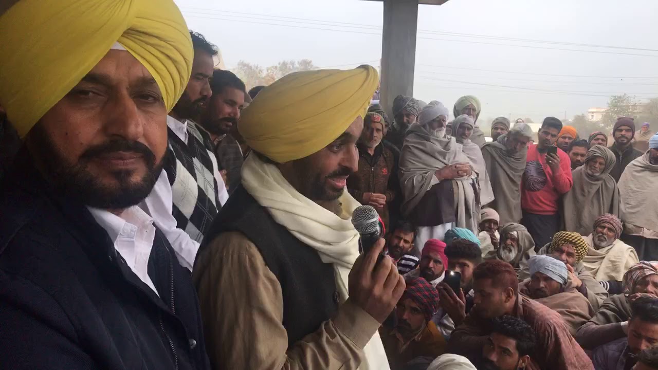 Bhagwant Mann's Live Speech at ਪਿੰਡ-ਮਨਿਆਣਾ 🎙️