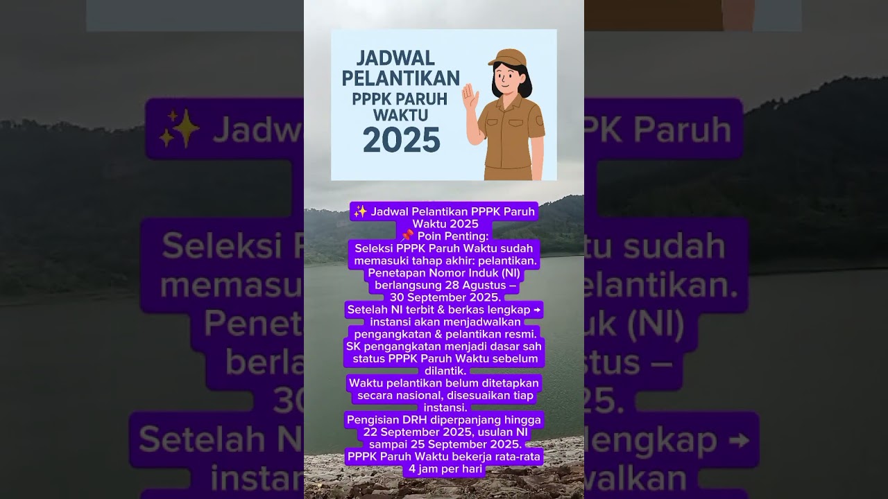 Jadwal Pelantikan PPPK Paruh Waktu 2025 📅