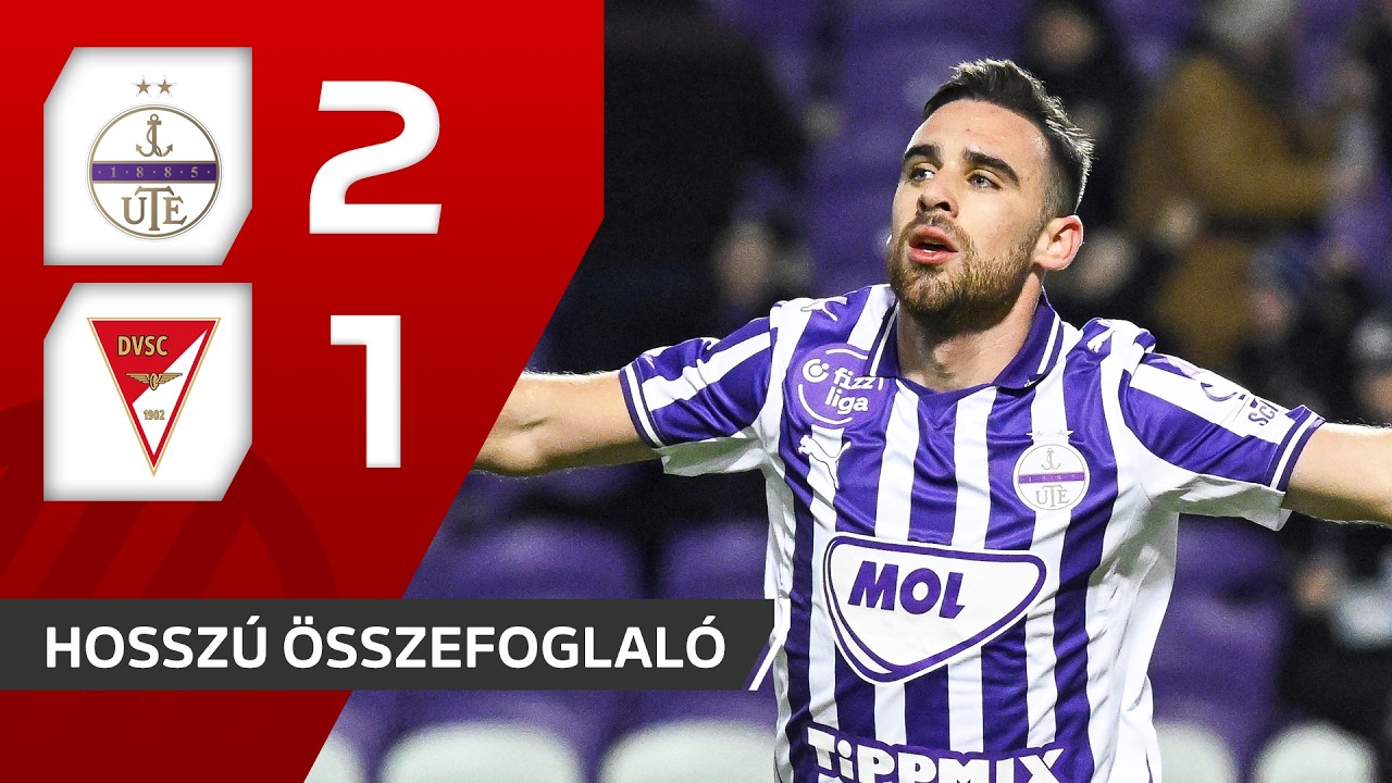 Fizz Liga: Újpest–Debrecen 2–1 | hosszú összefoglaló
