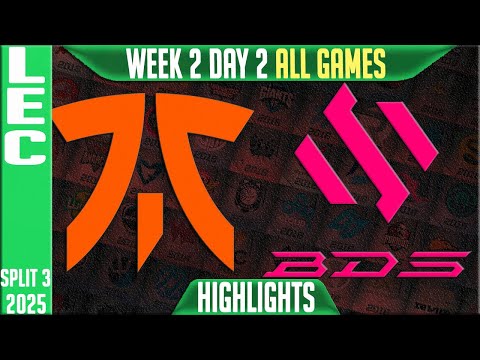 FNC vs BDS ALL GAMES Highlights | LEC W2D2 Split 3 | Fnatic vs Team BDS