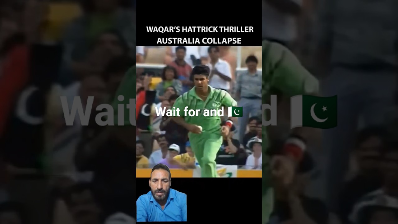 Waqar Younis' Hattrick Attempt vs Australia 🏏